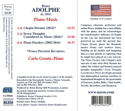 Adolphe: Piano Music - Carlo Grante