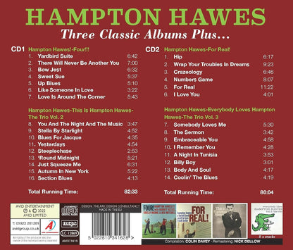 HAMPTON HAWES - Three Classic Albums Plus (Four!!! / This Is Hampton Hawes: The Trio Vol 2 / For Real!) (2CD)