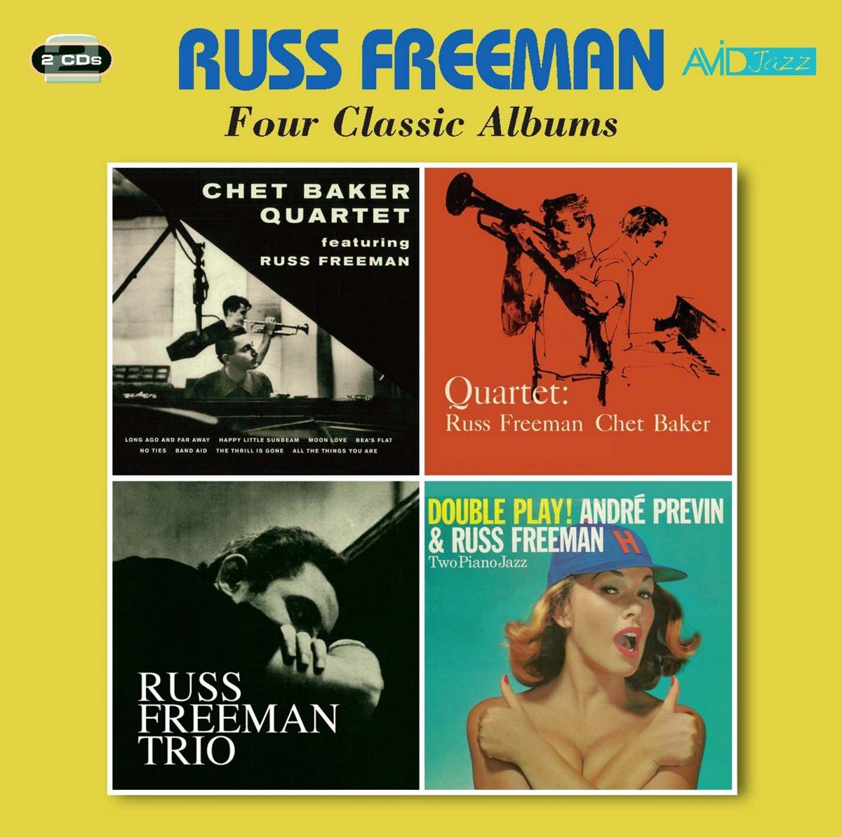 RUSS FREEMAN - Four Classic Albums (Chet Baker Quartet Featuring Russ Freeman / Quartet / Trio / Double Play) (2CD)