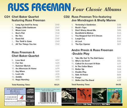 RUSS FREEMAN - Four Classic Albums (Chet Baker Quartet Featuring Russ Freeman / Quartet / Trio / Double Play) (2CD)