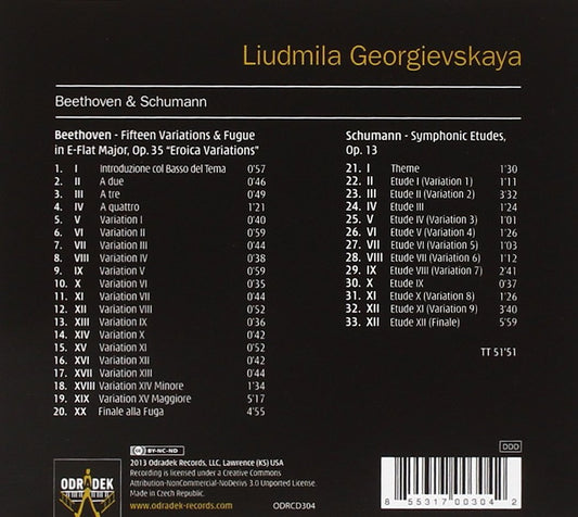 Beethoven: Eroica Variations / Schumann: Symphonic Etudes - Liudmila Georgievskaya