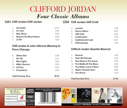 CLIFFORD JORDAN - Four Classic Albums (Cliff Jordan / Blowing In From Chicago / Cliff Craft / Bearcat) (2CD)