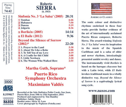 Sierra: Sinfonía No. 3 "La Salsa", Borikén, El Baile - Martha Guth, Puerto Rico Symphony Orchestra*, Maximiano Valdés
