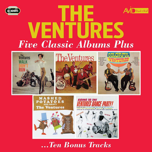 VENTURES - Five Classic Albums Plus (Walk Don’t Run / The Ventures / The Colorful Ventures / Mashed Potatoes And Gravy / Going To The Ventures Dance Party) (2CD)