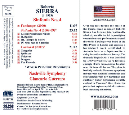 Sierra: Sinfonía No. 4, Fandangos & Carnaval - Nashville Symphony, Giancarlo Guerrero