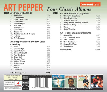 ART PEPPER - Four Classic Albums (Surf Ride / Art Pepper + Eleven (Modern Jazz Classics) / Gettin’ Together! / Smack Up) (2CD)