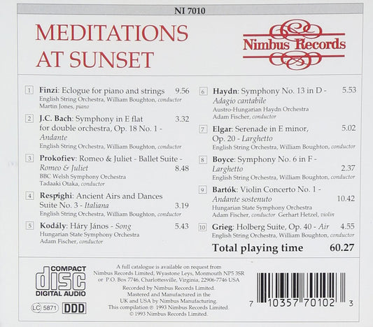 Meditations At Sunset