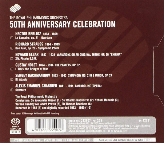 ROYAL PHILHARMONIC ORCHESTRA: 50th Anniversary Celebration (HYBRID SACD)