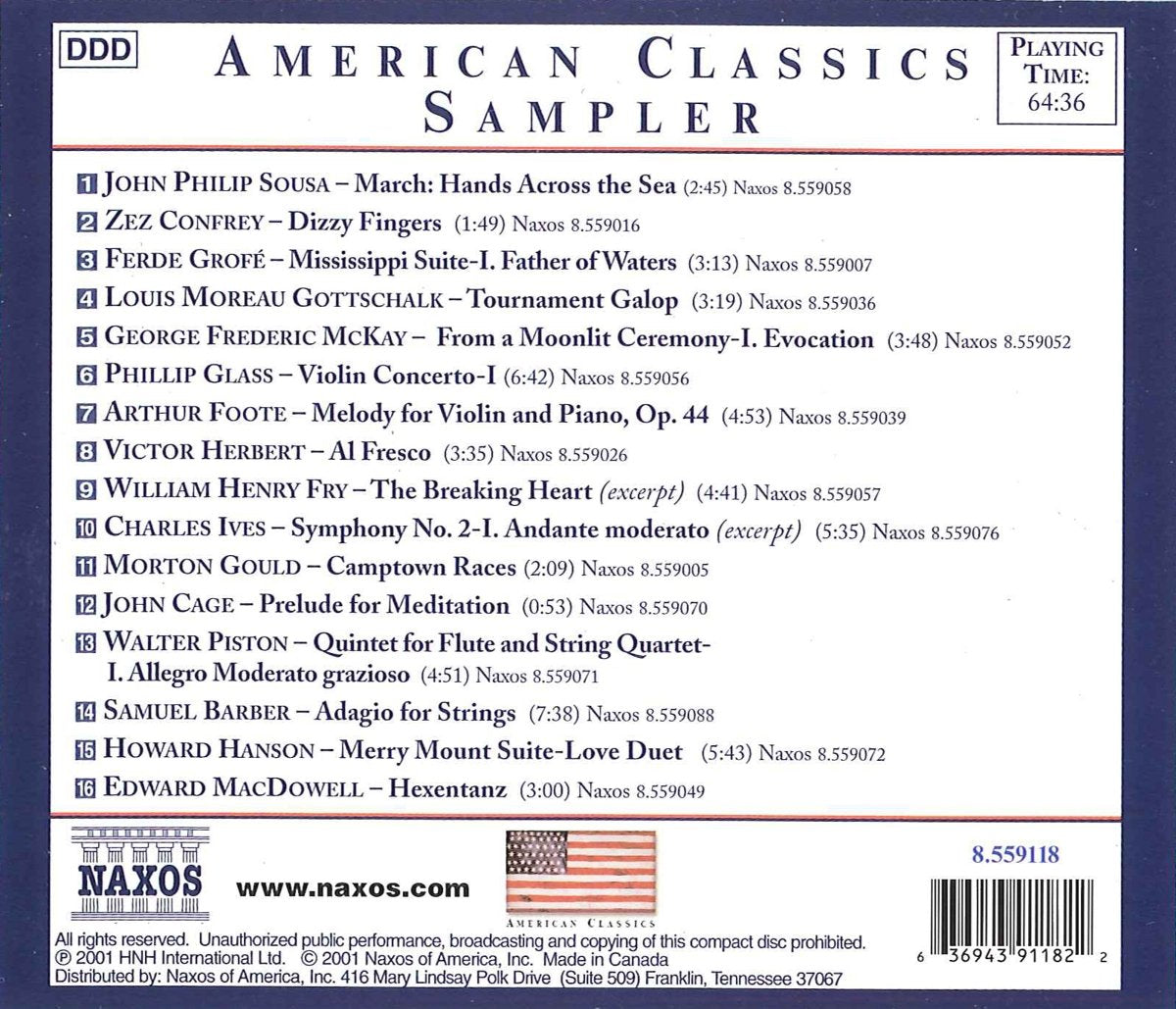 AMERICAN CLASSICS SAMPLER