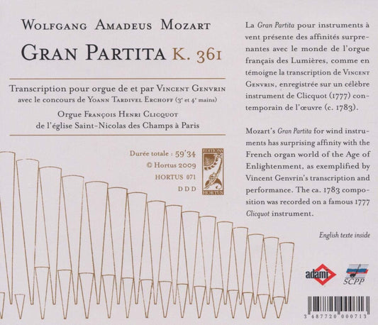 MOZART: Gran Partita (transcribed for organ) - Vincent Genvrin