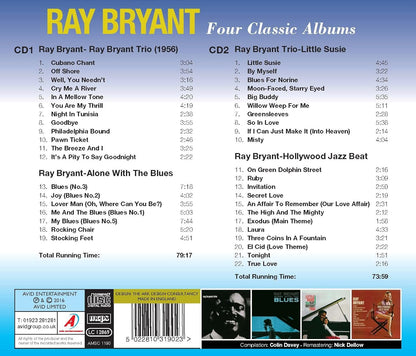 RAY BRYANT - Four Classic Albums (Ray Bryant Trio 1956 / Alone With The Blues / Little Susie / Hollywood Jazz Beat) (2CD)