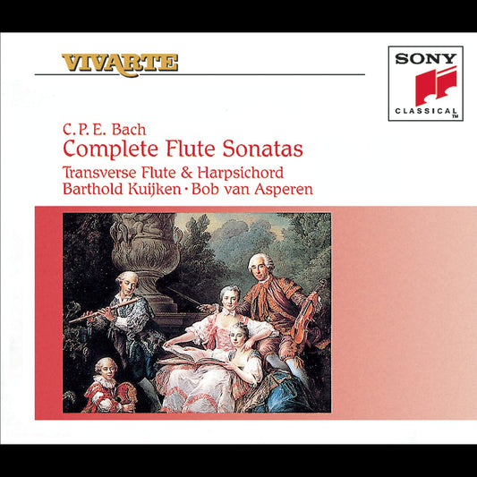 BACH,C.P.E.: COMPLETE FLUTE SONATAS -  VAN ASPEREN, KUIJKEN (2 CDs)