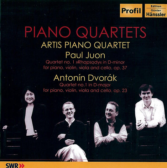 Dvorak: Piano Quartet No. 1; Juon: Piano Quartet - Artis Piano Quartet