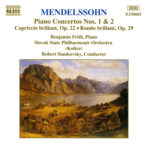 MENDELSSOHN: Piano Concertos Nos. 1 and 2 / Capriccio Brillant / Rondo Brillant - Frith, Slovak State Philharmonic Orchestra, Košice