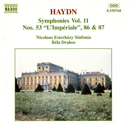 HAYDN: Symphonies, Vol. 11 (Nos. 53, 86, 87) - Nicolas Esterhazy Sinfonia