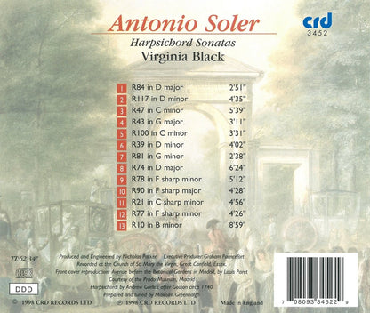 Soler: Harpsichord Sonatas - VIRGINIA BLACK
