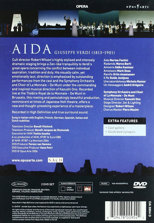 VERDI: AIDA - Fantini, Berti, Staged by Robert Wilson (DVD)