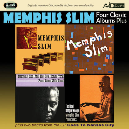 MEMPHIS SLIM - Four Classic Albums (Memphis Slim / Memphis Slim / The Real Boogie Woogie / The Real Honky Tonk) (2CD)