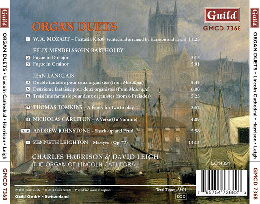 ORGAN DUETS (Mozart/Langlais/Mendelssohn/Leighton/Johnstone/Tomkins): Organ Duets - Charles Harrison, David Leigh
