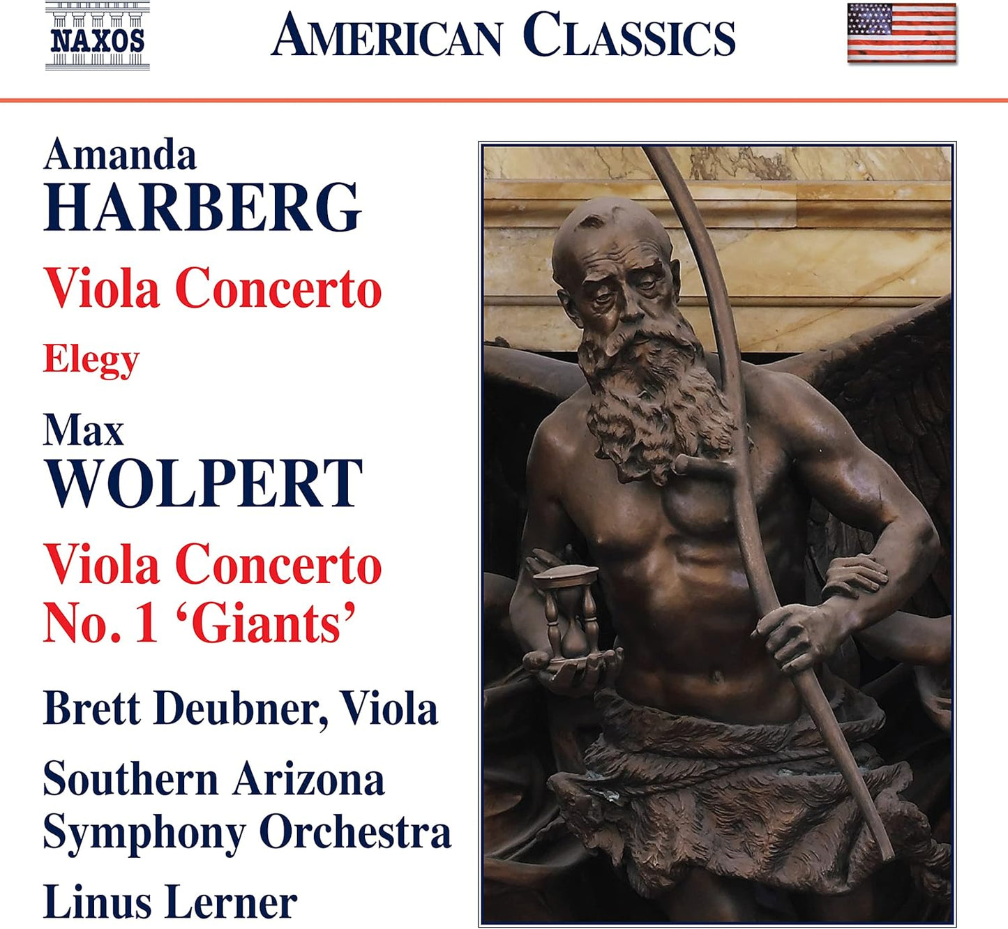 Harberg: Viola Concerto & Elegy; Wolpert: Viola Concerto No. 1 - Brett Deubner, Southern Arizona Symphony Orchestra, Linus Lerner