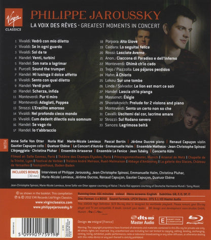 La Voix Des Rêves - Greatest Moments In Concert: PHILIPPE JAROUSSKY (BLU-RAY DVD)