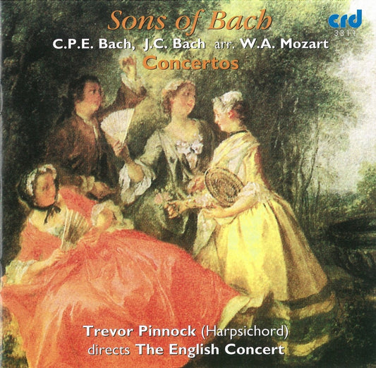 SONS OF BACH (Bach, C.P.E.: Harpsichord Concertos In E; J.C. Bach: Concerto In D) - ENGLISH CONCERT, TREVOR PINNOCK