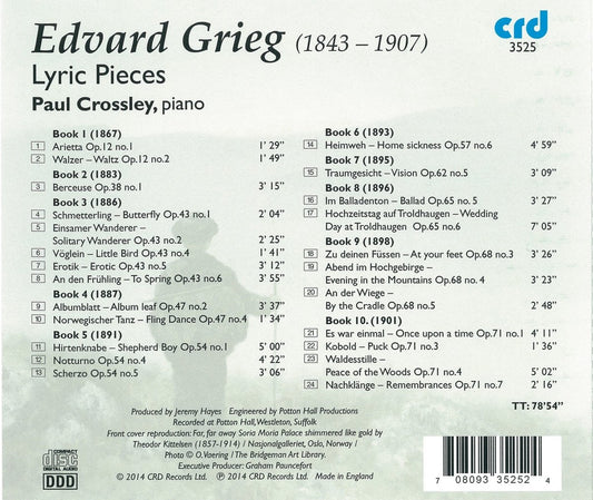 Grieg: Lyric Pieces Book 1 -10 - PAUL CROSSLEY
