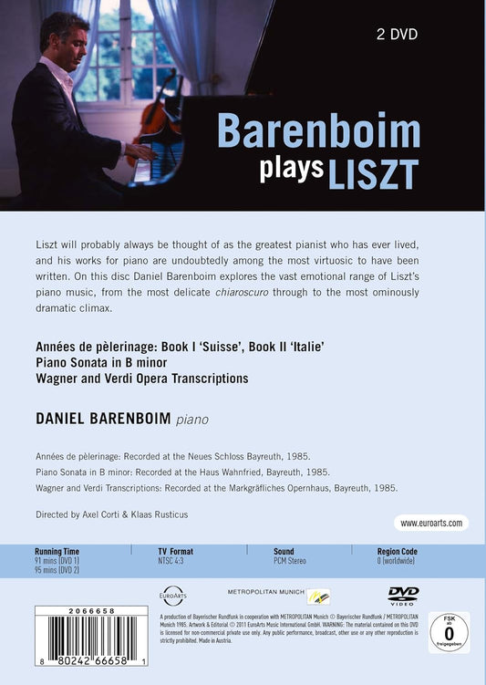 BARENBOIM PLAYS LISZT (2 DVD)