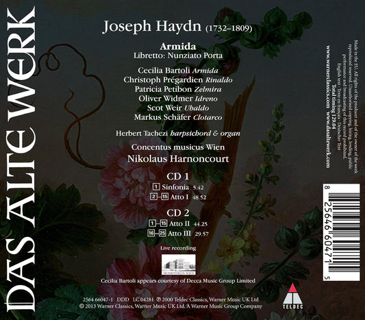 HAYDN: ARMIDA - Bartoli, Pregardien, Harnoncourt (2 CDs)