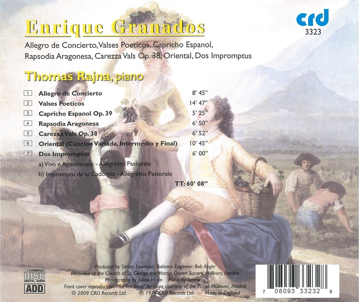 Granados: Allegro De Concierto; Valses Poeticas; Dos Impromptus and more (Complete Works, Vol. 4) - Thomas Rajna