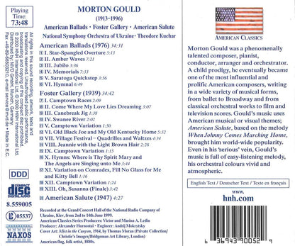Gould: American Ballads; Foster Gallery; American Salute - National Symphony Orchestra Of Ukraine, Theodore Kuchar
