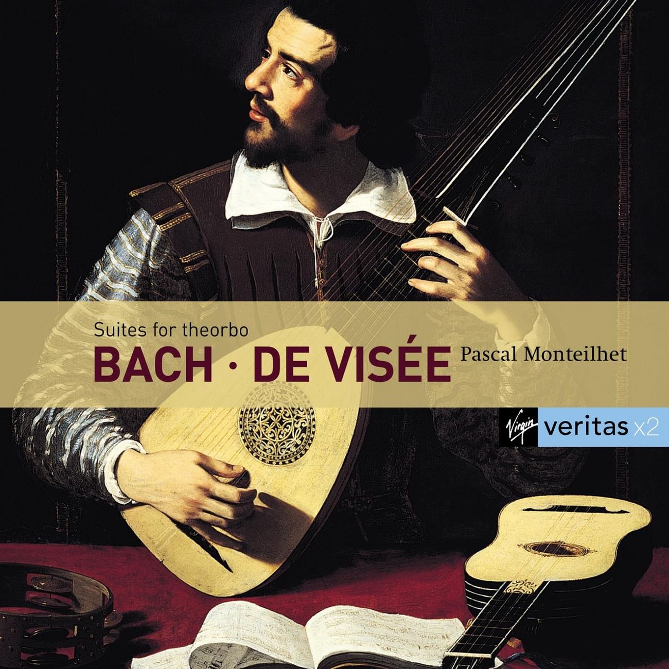 BACH: SUITES FOR THEORBO; DE VISEE: SUITES - PASCAL MONTEILHET (2 CDS)