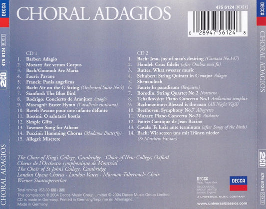 CHORAL ADAGIOS (2 CDs)