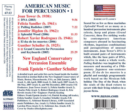 American Music for Percussion, Vol. 1 (Tower, Sandler, Higdon, Rodríguez, Schuller)