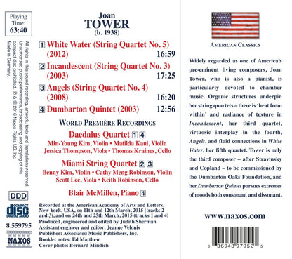 Tower: String Quartets Nos. 3-5 & Dumbarton Quintet - Daedalus Quartet, Miami String Quartet, Blair McMillen