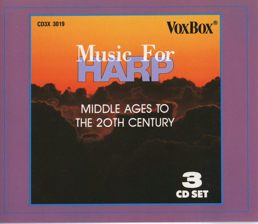 MUSIC FOR HARP - MIDDLE AGES TO THE 20TH CENTURY (3 CDS)