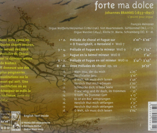 BRAHMS: Forte ma dolce (Complete Organ Works) -  François Ménissier