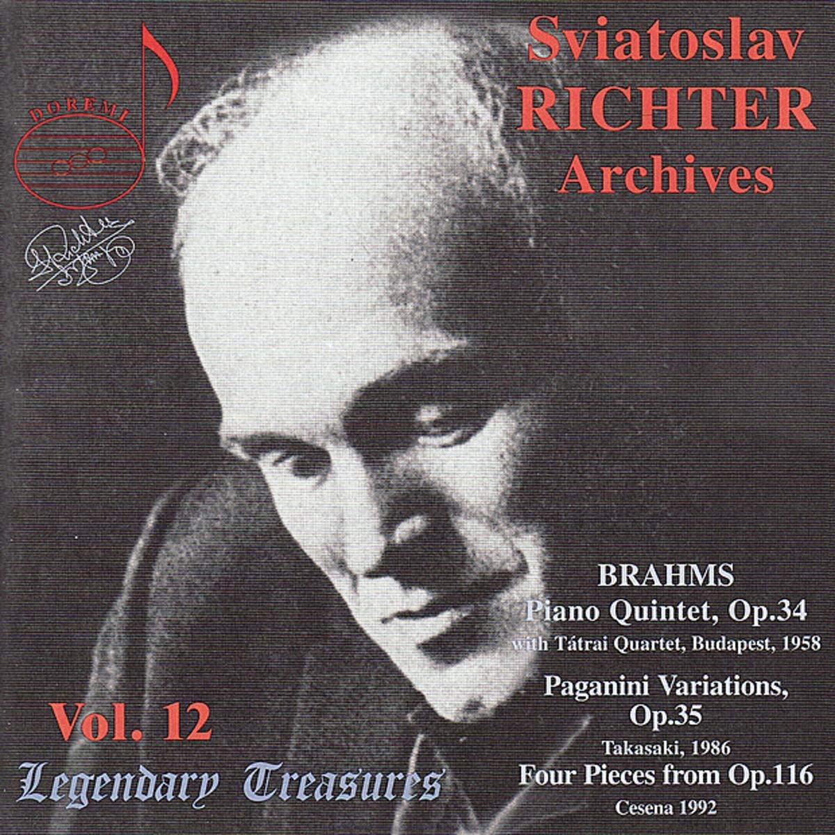 SVIATOSLAV RICHTER Archives, Vol. 12 - Brahms Piano Quintet and Solo Works
