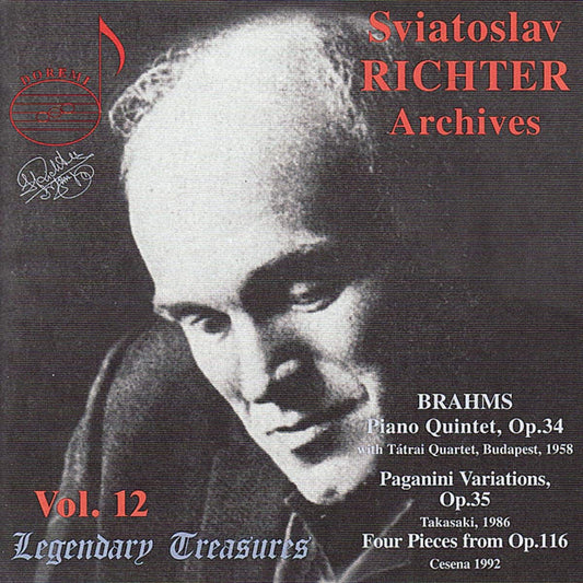 SVIATOSLAV RICHTER Archives, Vol. 12 - Brahms Piano Quintet and Solo Works