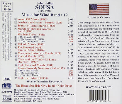 Sousa: Music for Wind Band, Vol. 12 - The Royal Swedish Navy Band, Keith Brion