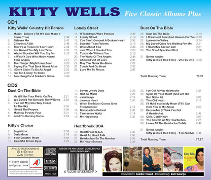 KITTY WELLS - Five Classic Albums Plus (2 CDS)