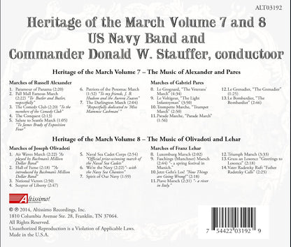 HERITAGE OF THE MARCH, Volumes 7 & 8 - United States Navy Band (2 CDs)