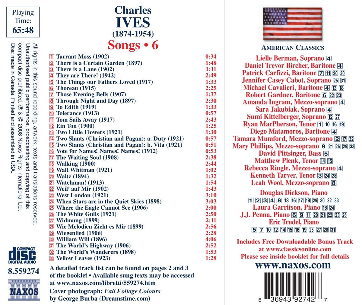 IVES: Songs, Vol. 6