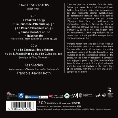 SAINT-SAËNS: Symphonic Poems, The Carnival of the Animals - Les Siècles, François-Xavier Roth (2 CDs)