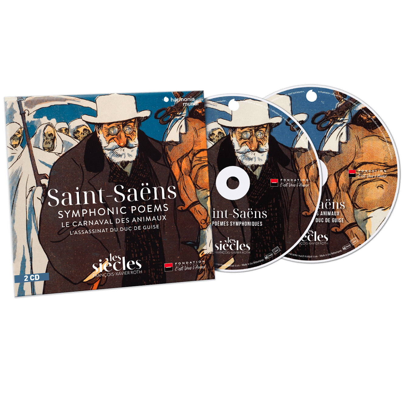 SAINT-SAËNS: Symphonic Poems, The Carnival of the Animals - Les Siècles, François-Xavier Roth (2 CDs)
