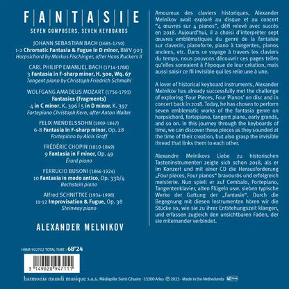 Fantasie: Seven Composers, Seven Keyboards (Bach, Mozart, Mendelssohn, Chopin, Busoni, Schnittke) - Alexander Melnikov