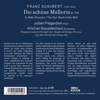 SCHUBERT: Die schöne Müllerin - Julian Prégardien, Kristian Bezuidenhout