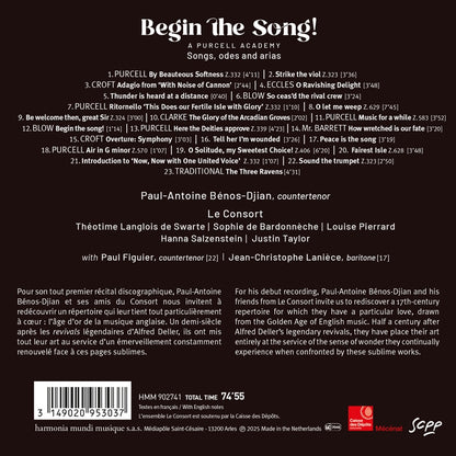 "Begin the Song!" A Purcell Academy - Paul-Antoine Bénos-Djian, Le Consort