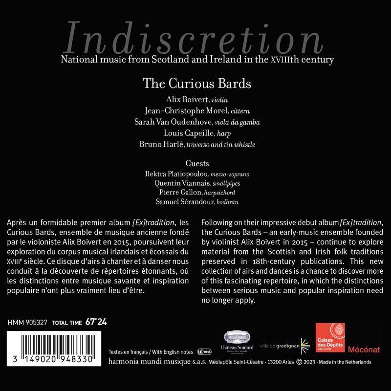 "Indiscretion": Popular Music from Scotland and Ireland in the XVIIIth century - The Curious Bards