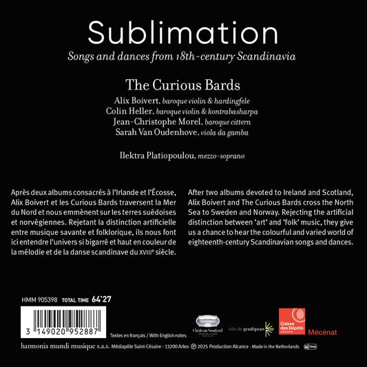 "Sublimation": Songs and Dances from 18th-Century Scandinavia - The Curious Bards, Ilektra Platiopoulou
